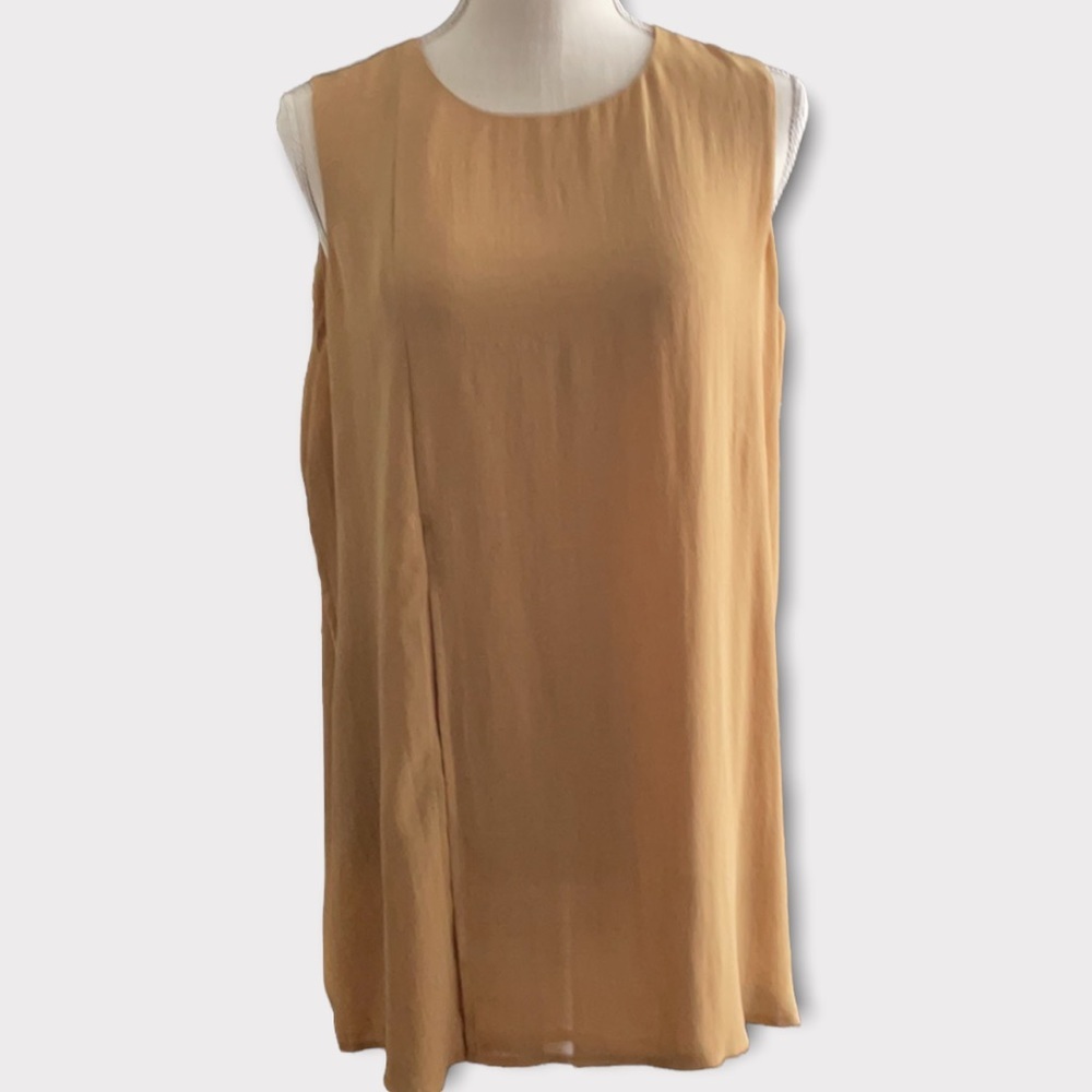 Marla Wynne Golden Yellow Sleeveless Blouse With Matching Cami Size L
